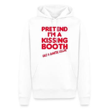 Pretend I'm a Kissing Booth Kuss Küssen - Männer Premium Bio Hoodie - Weiß - Vorne - Nico (187cm)