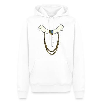 Alte Dame Kostüm Kinder & Erwachsene Halloween - Männer Premium Bio Hoodie - Weiß - Vorne - Nico (187cm)