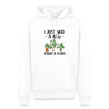 Pflanzen Liebhaber - Männer Premium Bio Hoodie - Weiß - Vorne - Nico (187cm)