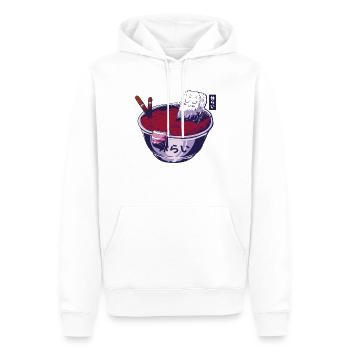 Funny Sushi - Men’s Premium Organic Hoodie - white - Front - Nico (187cm)