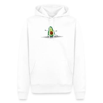 Drôle de méditation Mandala Yoga & Pilates - Sweat à capuche Premium bio Homme - blanc - Devant - Nico (187cm)