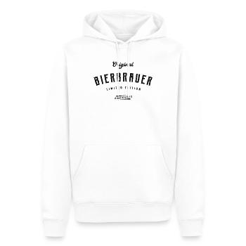 Bierbrauer Limited Edition - Männer Premium Bio Hoodie - Weiß - Vorne - Nico (187cm)