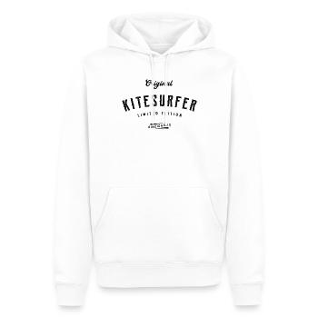 Kitesurfer Limited Edition Kitesurfing - Männer Premium Bio Hoodie - Weiß - Vorne - Nico (187cm)