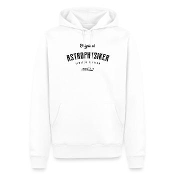 Astrophysiker Limited Edition Astrophysik - Männer Premium Bio Hoodie - Weiß - Vorne - Nico (187cm)