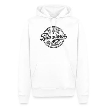 Tätowierer Original Tattoostudio Lustiges Tattoo - Männer Premium Bio Hoodie - Weiß - Vorne - Nico (187cm)