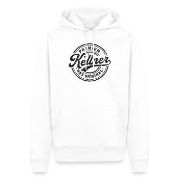 Kellner das Original Lustiges Kellner - Männer Premium Bio Hoodie - Weiß - Vorne - Nico (187cm)