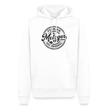 Metzger Original Metzgerei Lustiges Fleischer - Männer Premium Bio Hoodie - Weiß - Vorne - Nico (187cm)