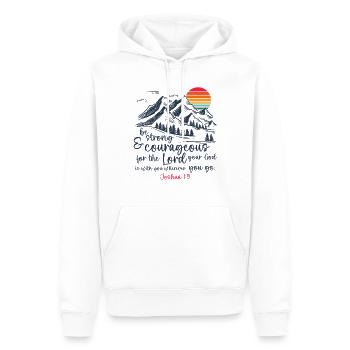 Jesus Christ - Christian Shirt Bible Verse - Men’s Premium Organic Hoodie - white - Front - Nico (187cm)