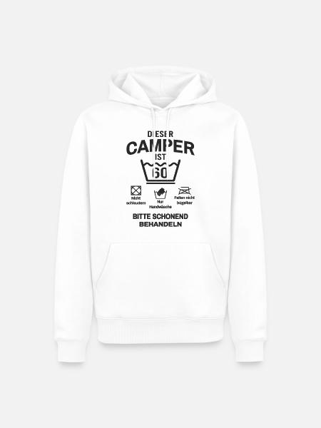 Camper 60. Geburtstag Camping Lustig 60 Jahre - Männer Premium Bio Hoodie - Weiß