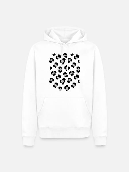 Leopard Costume Disguise - Men’s Premium Organic Hoodie - white