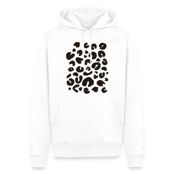 Leoparden Kostüm Verkleidung - Männer Premium Bio Hoodie - Weiß - Vorne - Nico (187cm)
