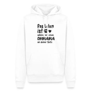 Chihuahua Hund Hundehalter Lustiges Hunde - Männer Premium Bio Hoodie - Weiß - Vorne - Nico (187cm)