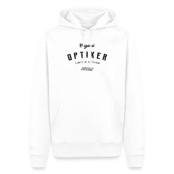 Optiker Limited Edition - Männer Premium Bio Hoodie - Weiß - Vorne - Nico (187cm)