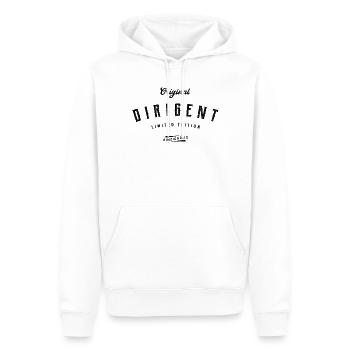Dirigent Limited Edition Lustiges Dirigenten - Männer Premium Bio Hoodie - Weiß - Vorne - Nico (187cm)