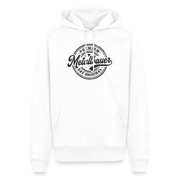 Metallbauer Original Lustiges Metallbau - Männer Premium Bio Hoodie - Weiß - Vorne - Nico (187cm)