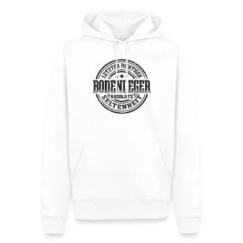 Bodenleger Absolute Seltenheit - Männer Premium Bio Hoodie - Weiß - Vorne - Nico (187cm)