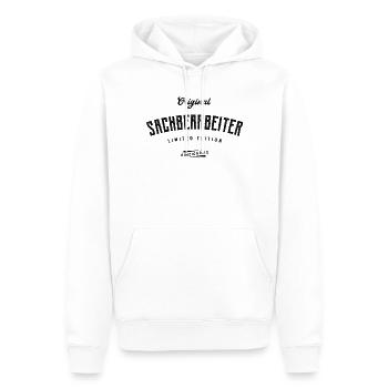 Sachbearbeiter Limited Edition - Männer Premium Bio Hoodie - Weiß - Vorne - Nico (187cm)