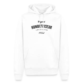 Hundefriseur Limited Edition Hunde Friseur - Männer Premium Bio Hoodie - Weiß - Vorne - Nico (187cm)