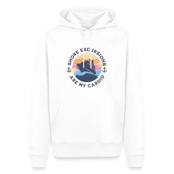 Kreuzfahrt Kreuzfahrtschiff Urlaub Reise Boot - Männer Premium Bio Hoodie - Weiß - Vorne - Nico (187cm)