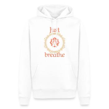 Yoga meditation - Männer Premium Bio Hoodie - Weiß - Vorne - Nico (187cm)