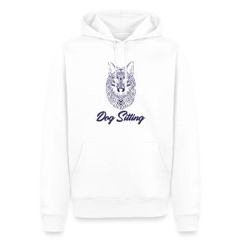 Hundesitting, Hundesitter-Profis, Kunst. - Männer Premium Bio Hoodie - Weiß - Vorne - Nico (187cm)