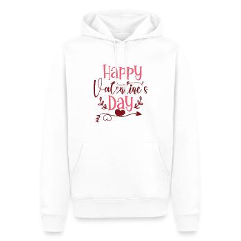 Happy Valentine's Day - Männer Premium Bio Hoodie - Weiß - Vorne - Nico (187cm)