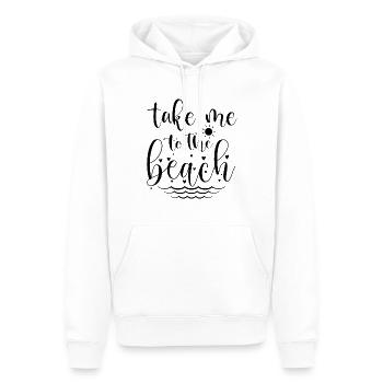 Take Me To The Beach - Männer Premium Bio Hoodie - Weiß - Vorne - Nico (187cm)