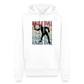 Racquetball Spieler - Männer Premium Bio Hoodie - Weiß - Vorne - Nico (187cm)