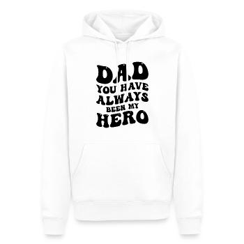 Dad You Have Always Been My Hero - Men’s Premium Organic Hoodie - white - Front - Nico (187cm)