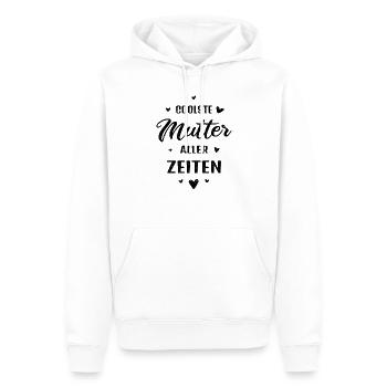 Coolste Mutter aller Zeiten Muttertag Geschenk - Männer Premium Bio Hoodie - Weiß - Vorne - Nico (187cm)