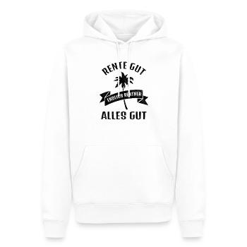 Endlich Rente 2023 Geschenk Rentenbeginn Ruhestand - Männer Premium Bio Hoodie - Weiß - Vorne - Nico (187cm)