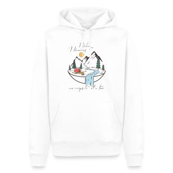 Making Memories One Campsite At A Time - Männer Premium Bio Hoodie - Weiß - Vorne - Nico (187cm)