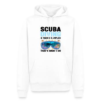 Meeresbiologe - Männer Premium Bio Hoodie - Weiß - Vorne - Nico (187cm)