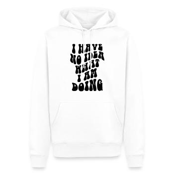 I Have No Idea What I Am Doing - Männer Premium Bio Hoodie - Weiß - Vorne - Nico (187cm)