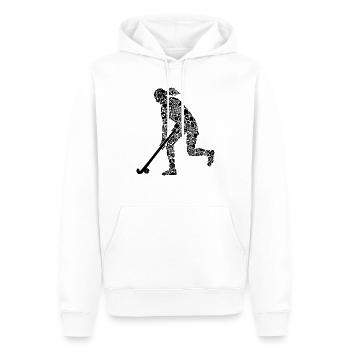 Feldhockey Symbole Hockey Frauen Hockeyspielerin - Männer Premium Bio Hoodie - Weiß - Vorne - Nico (187cm)