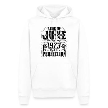 Juni 1973. Geburtstag Juni 1973 Geschenk Juni 1973 - Männer Premium Bio Hoodie - Weiß - Vorne - Nico (187cm)