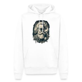 Retro Vintage Barber Man Style Mode Design - Männer Premium Bio Hoodie - Weiß - Vorne - Nico (187cm)