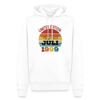 24. Geburtstag Limited Edition juli 1999 - Männer Premium Bio Hoodie - Weiß - Vorne - Nico (187cm)