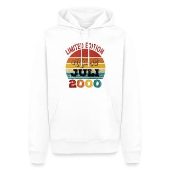 23. Geburtstag Limited Edition juli 2000 - Männer Premium Bio Hoodie - Weiß - Vorne - Nico (187cm)