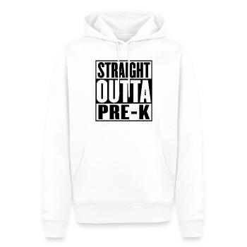Straight Outta Pre Kindergarten Graduation - Men’s Premium Organic Hoodie - white - Front - Nico (187cm)