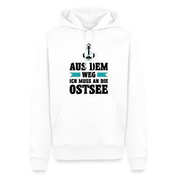 Ostsee Moin Meer See Urlaub Norden Anker Geschenk - Männer Premium Bio Hoodie - Weiß - Vorne - Nico (187cm)