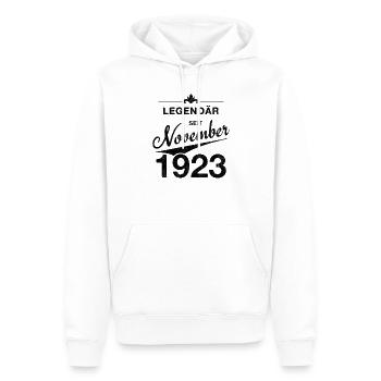 100th Birthday Legendary November 1923 Volume 23 - Men’s Premium Organic Hoodie - white - Front - Nico (187cm)