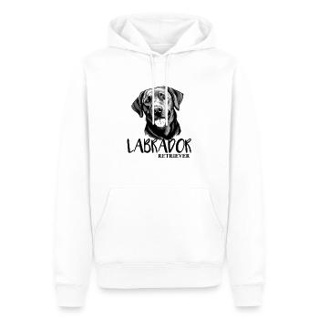 Labrador Hund Retriever Hundefan Frauchen Herrchen - Männer Premium Bio Hoodie - Weiß - Vorne - Nico (187cm)