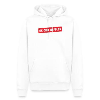 Lustiges Österreich Dialekt Ok Oida Wappler - Männer Premium Bio Hoodie - Weiß - Vorne - Nico (187cm)