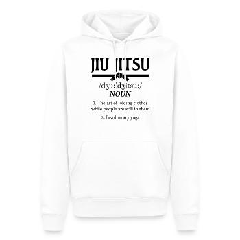 Jiu Jitsu Definition - Men’s Premium Organic Hoodie - white - Front - Nico (187cm)