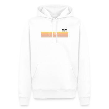 Retro Tulum Mexique Vintage Souvenir de vacances - Sweat à capuche Premium bio Homme - blanc - Devant - Nico (187cm)