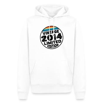 Vintage 2014 Geburtstag Geschenk Kinderparty - Männer Premium Bio Hoodie - Weiß - Vorne - Nico (187cm)
