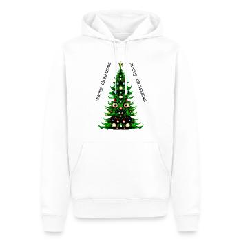 Joyeux Noël - Sweat à capuche Premium bio Homme - blanc - Devant - Nico (187cm)