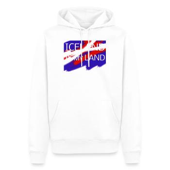 ice land - Männer Premium Bio Hoodie - Weiß - Vorne - Nico (187cm)