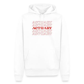 Aktuar Data Scientist Buchhalter Statistik - Männer Premium Bio Hoodie - Weiß - Vorne - Nico (187cm)